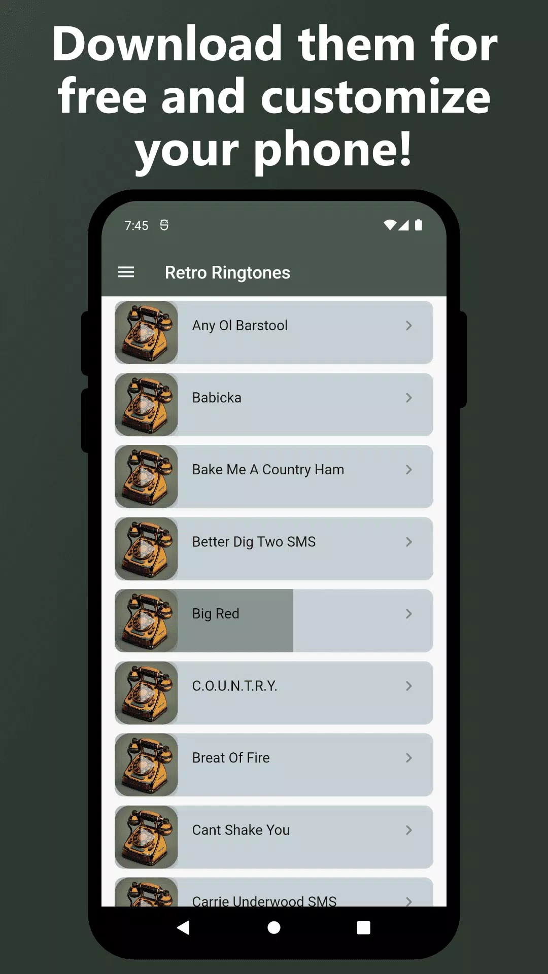 Retro ringtone - Old sound Screenshots2