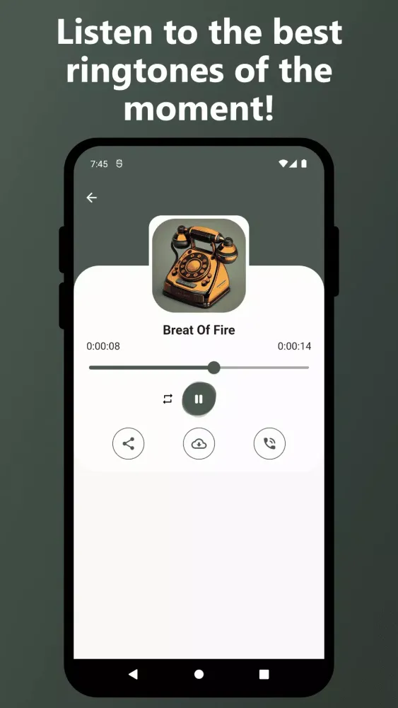 Captures d'écran de Retro ringtone - Old sound