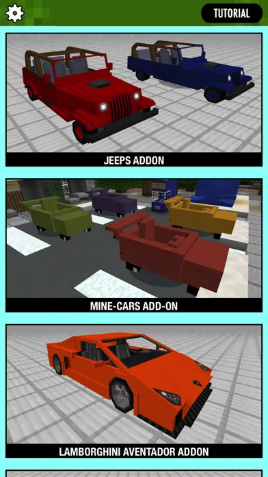 CARS ADDONS for Minecraft Pocket Edition MCPE應用截圖