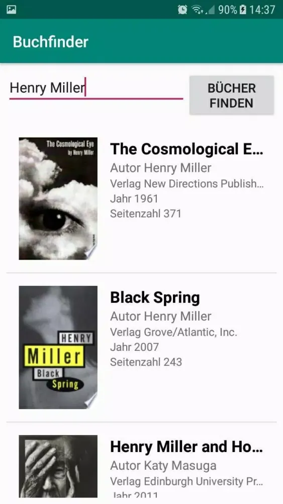 Book Finder Screenshots