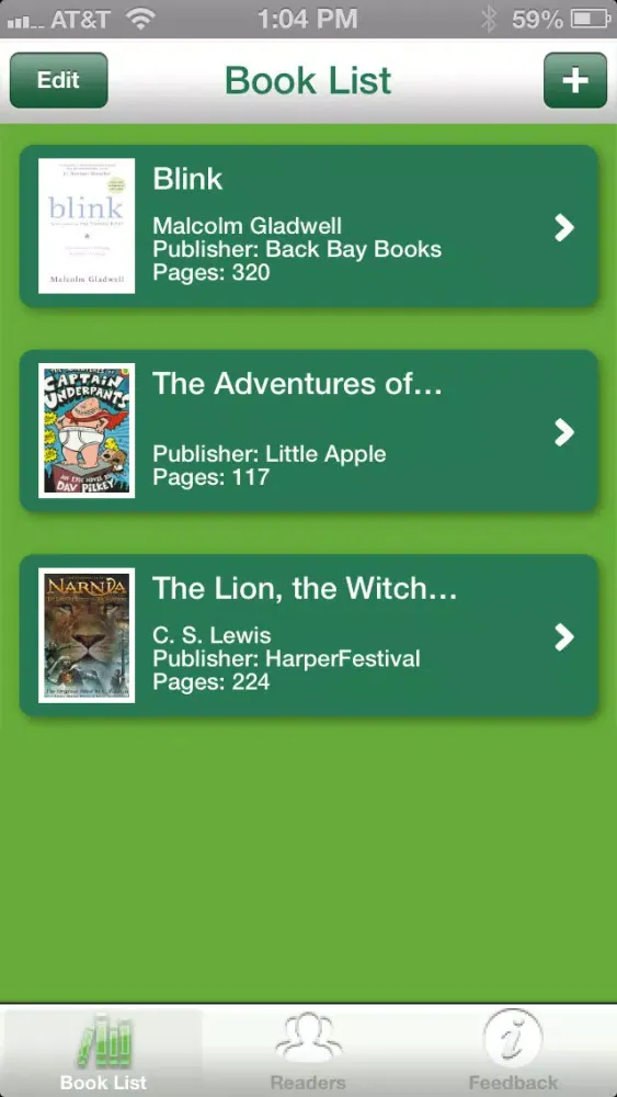 Capturas de tela do Reader Buddy
