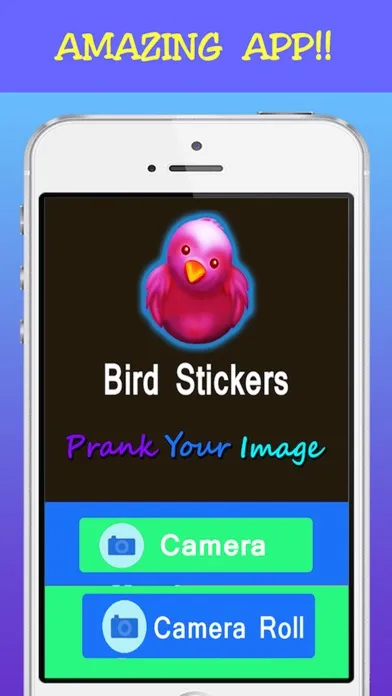 Tangkapan layar Selfie Fun Photo Maker- Make Prank of Images with Funky Bird Stickers