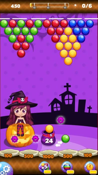 Ảnh chụp màn hình của Bubble Shooter - Halloween