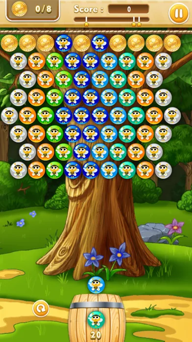 Tangkapan layar Russian Bees - Bubble Shooter