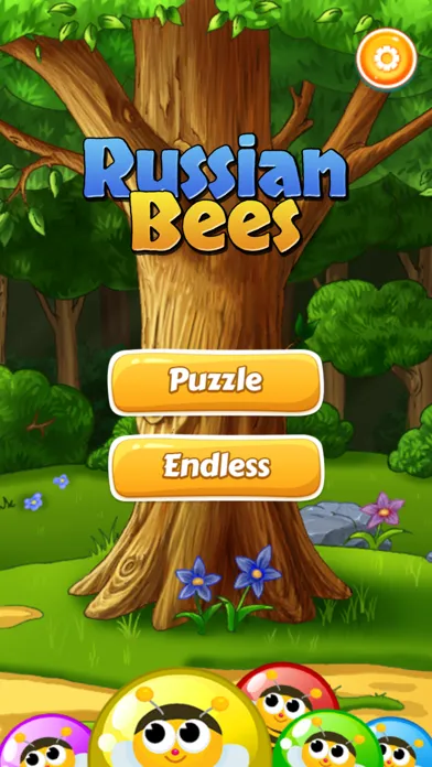 Tangkapan layar Russian Bees - Bubble Shooter