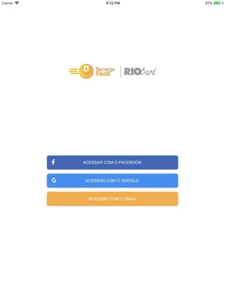 Скриншоты Recarga Fácil RioCard iPad 
