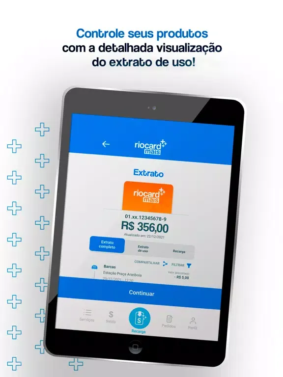 Novo App Riocard Mais iPad  Screenshots