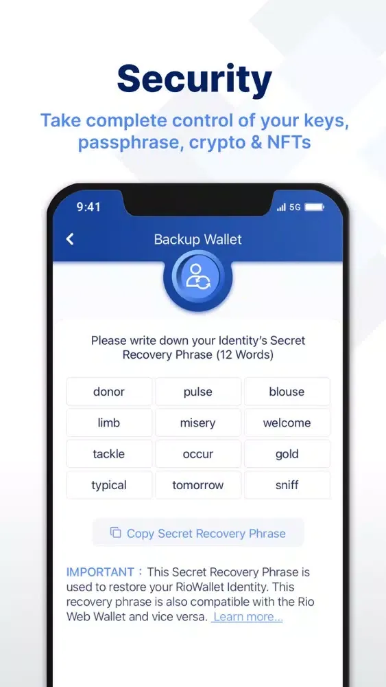 RioWallet: Web3 Crypto Wallet應用截圖