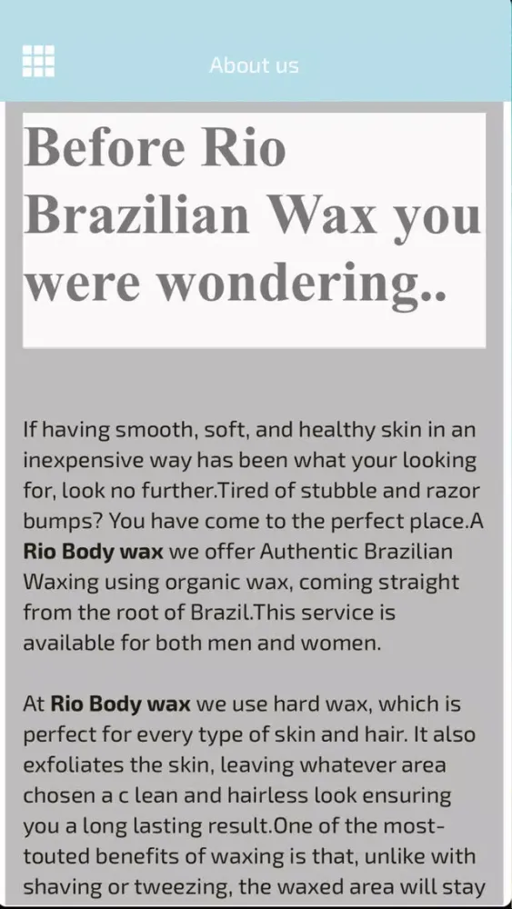 Capturas de pantalla de Rio Body wax