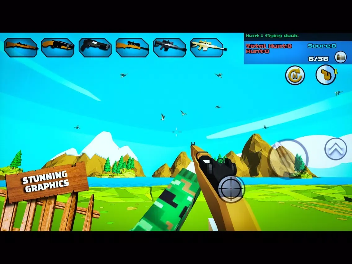3D Duck hunting Season 2017 iPad 应用截图