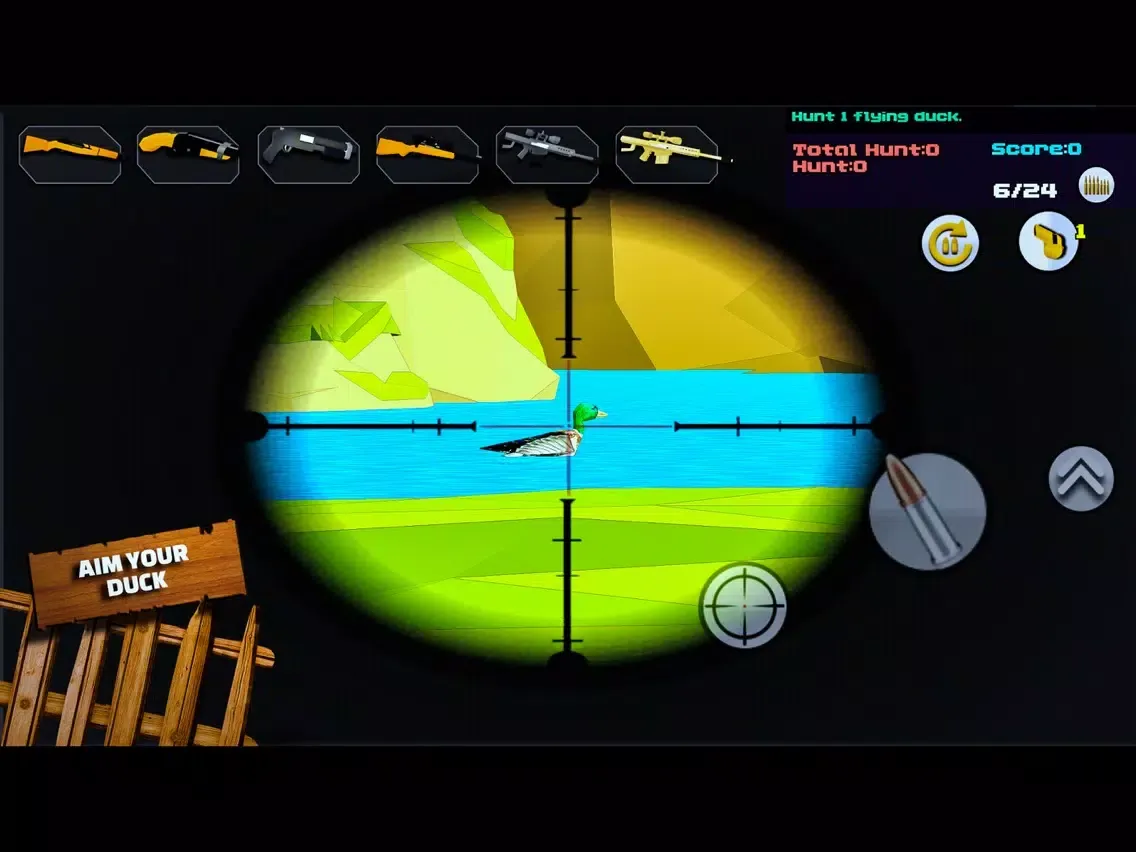 3D Duck hunting Season 2017 iPad 应用截图