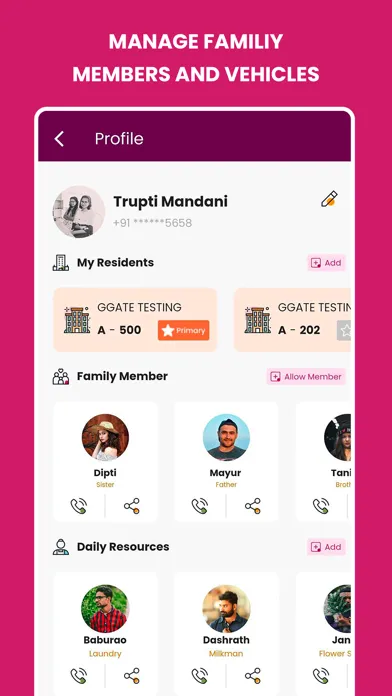تصاویر GGATE - Society Management App