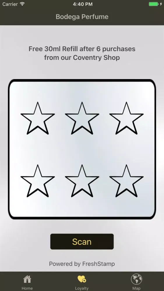 Perfume Bodega Loyalty App Screenshots