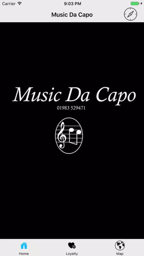 Tangkapan layar Music Da Capo