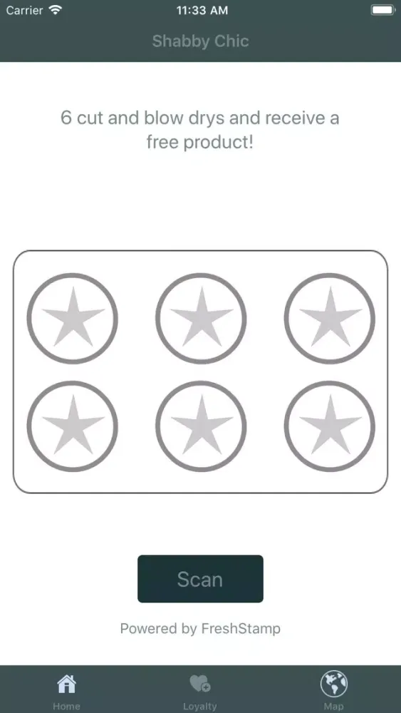 Скриншоты Shabby Chic Loyalty App