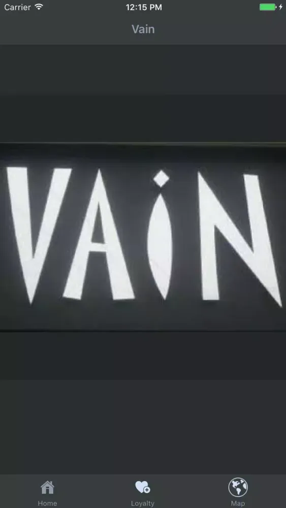 Tangkapan skrin Vain Loyalty App