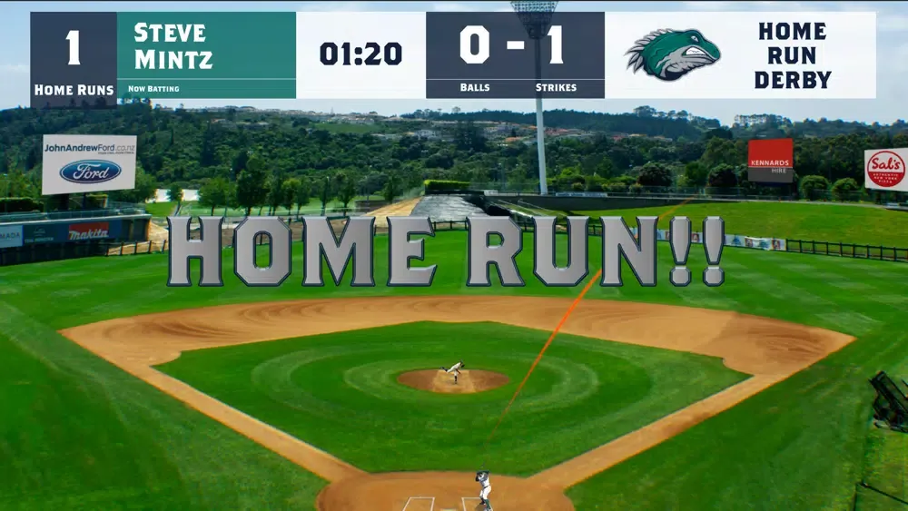 Capturas de tela do Auckland Tuatara Homerun Derby
