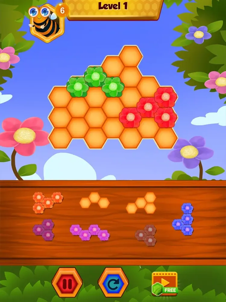 Capturas de tela do Honey Bee Puzzle iPad 
