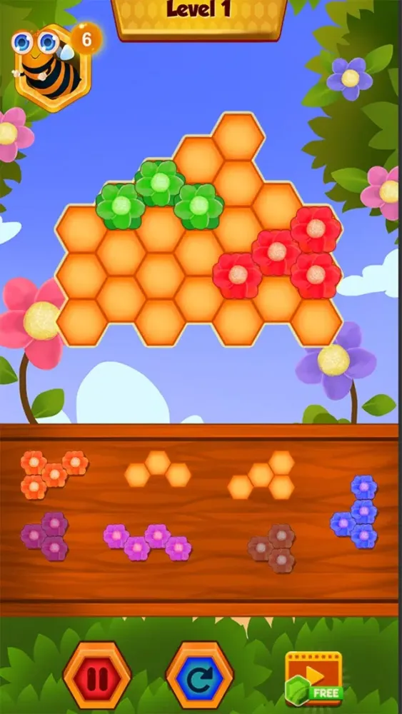 Capturas de tela do Honey Bee Puzzle