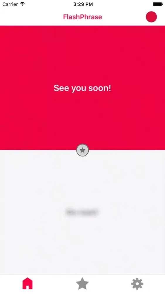 Captures d'écran de FlashPhrase | Flash Card style game to practice languages with phrases