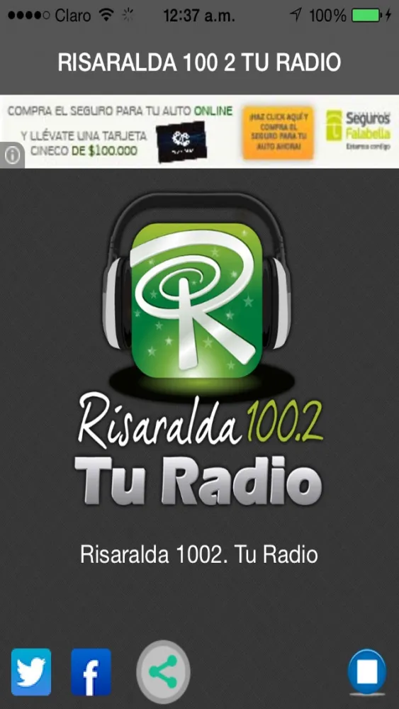 RISARALDA 100.2 FM TU RADIO应用截图