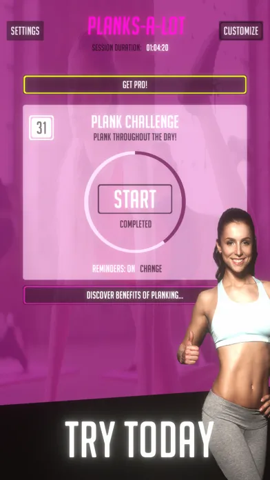 PLANKS-A-LOT! Fitness fun স্ক্রিনশট