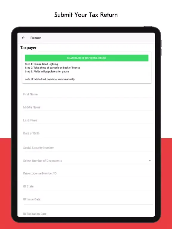 Rise Up Taxes iPad  Screenshots