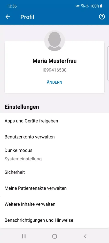 تصاویر Meine BKK Pfalz ePA