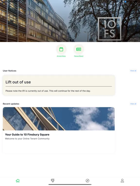 ภาพหน้าจอของ 10 Finsbury Square iPad 