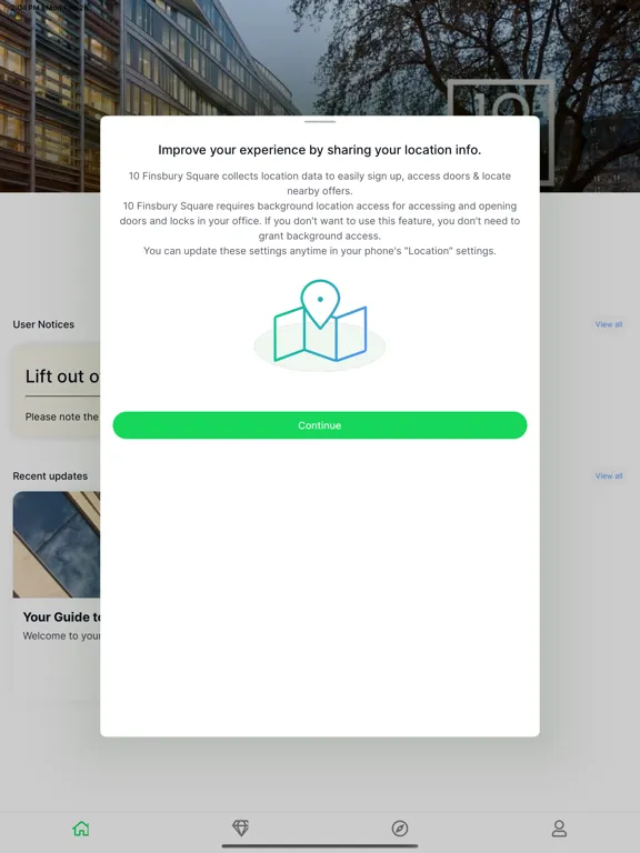 ภาพหน้าจอของ 10 Finsbury Square iPad 