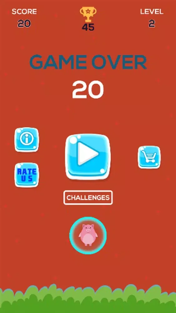 ภาพหน้าจอของ Pappa Pig Rise Up