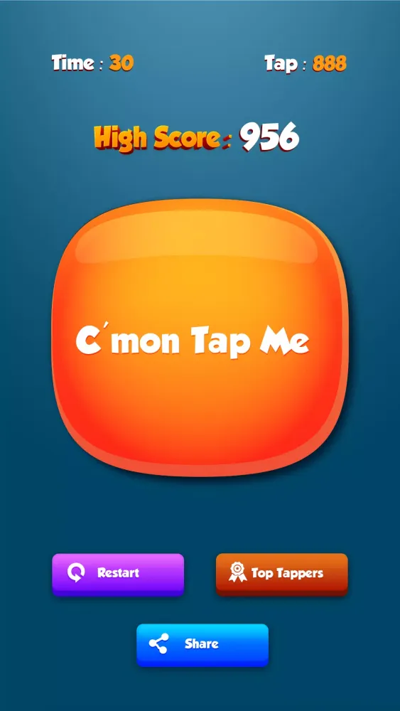 Capturas de tela do Speed Tapping
