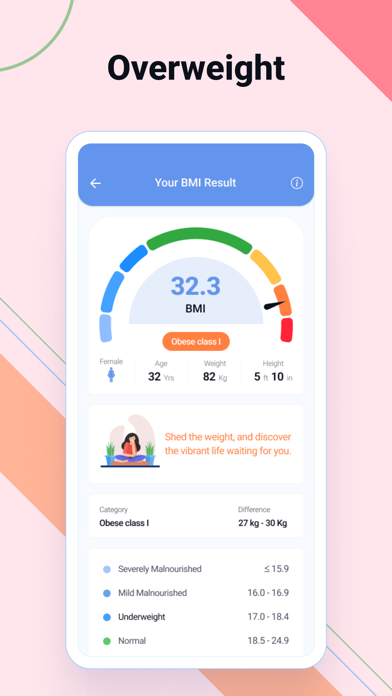 BMI Calculator- Weight Monitor Screenshots