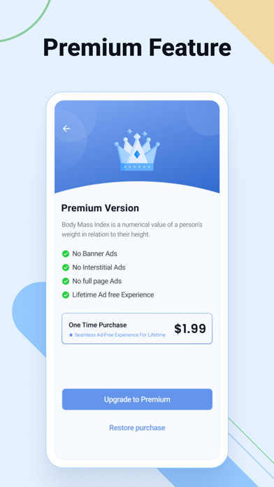 BMI Calculator- Weight Monitor Screenshots