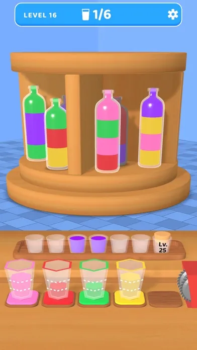 Tangkapan skrin Water Color Jam: Sort Puzzle