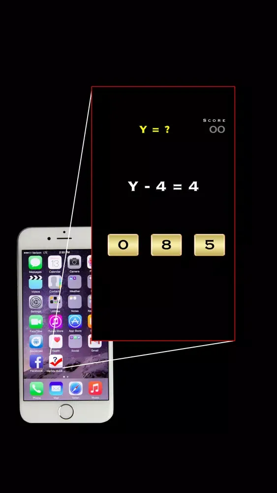 Tangkapan layar Algebra Quick Learning Game