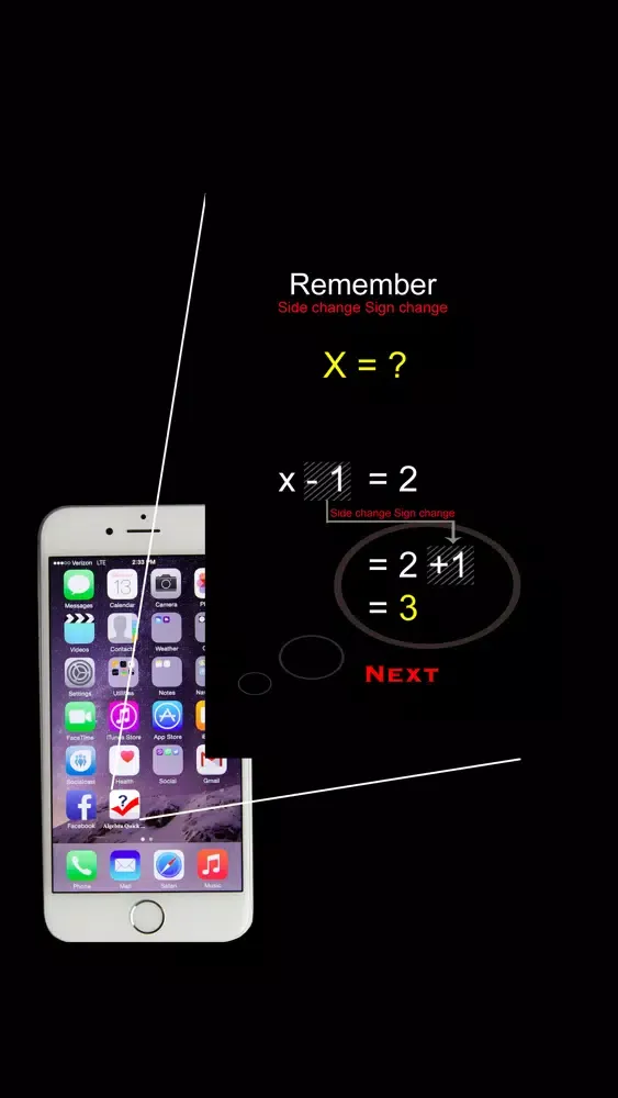 Tangkapan layar Algebra Quick Learning Game