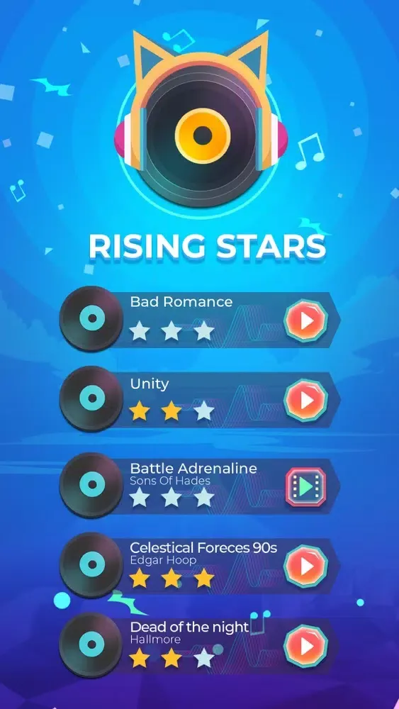 Zrzuty ekranu Rising Stars - Music Game