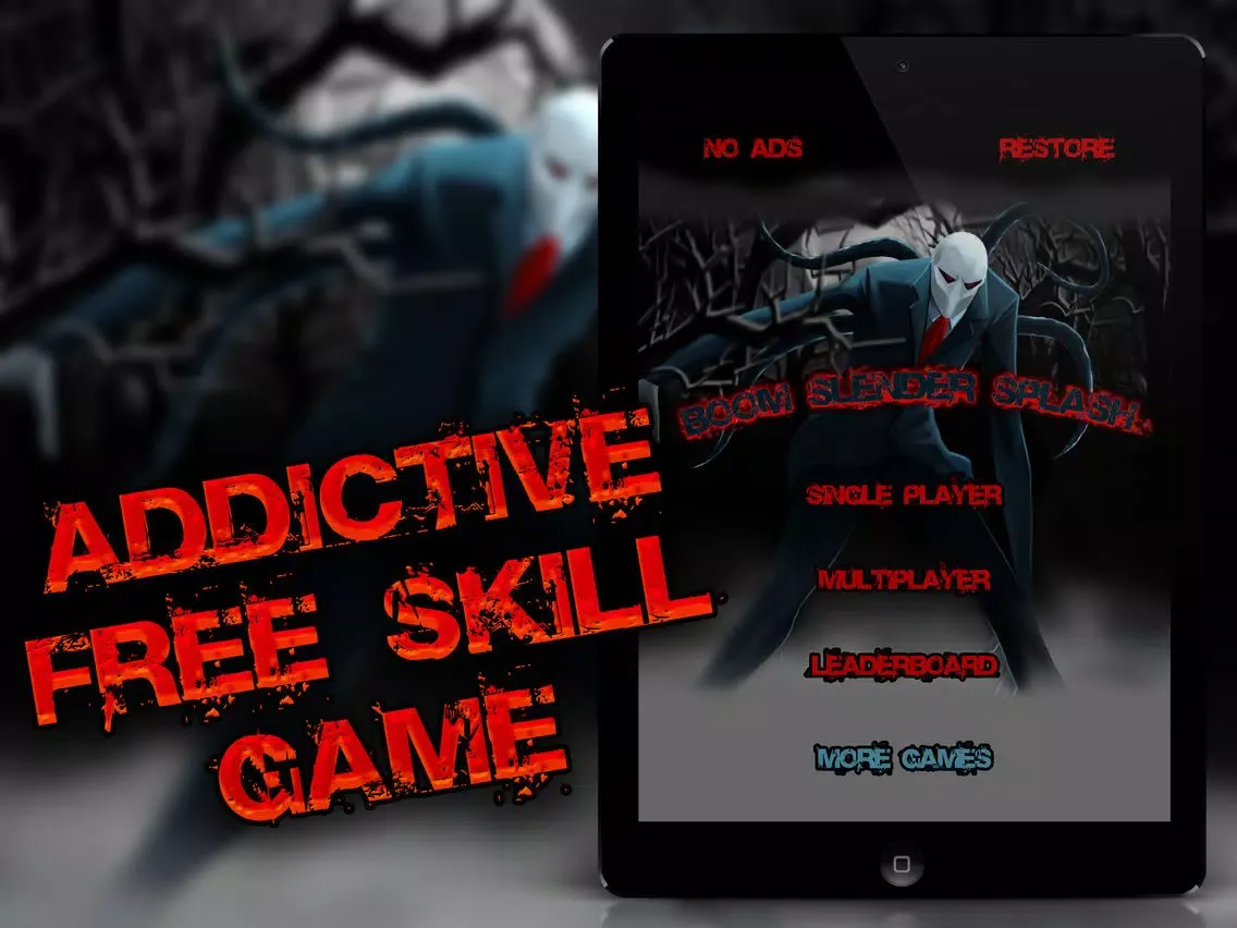 Boom Slender Splash - Connect and Match 3 Slenderman Multi-Player Free Puzzle Game iPad  Screenshots