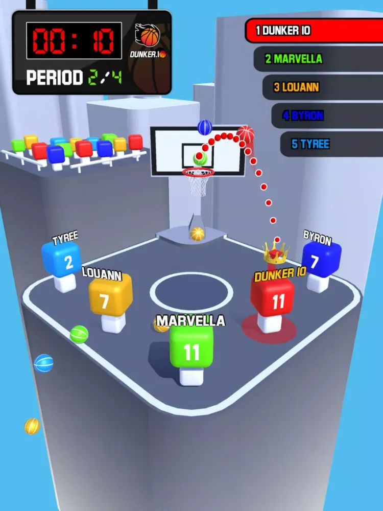Ảnh chụp màn hình của Dunker.io iPad 