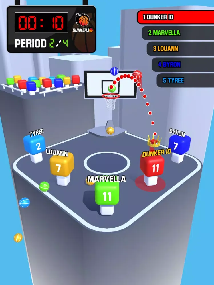 Скриншоты Dunker.io - Basketball Game iPad 