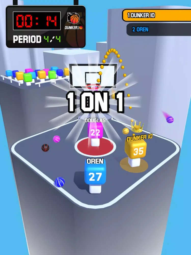 Скриншоты Dunker.io - Basketball Game iPad 