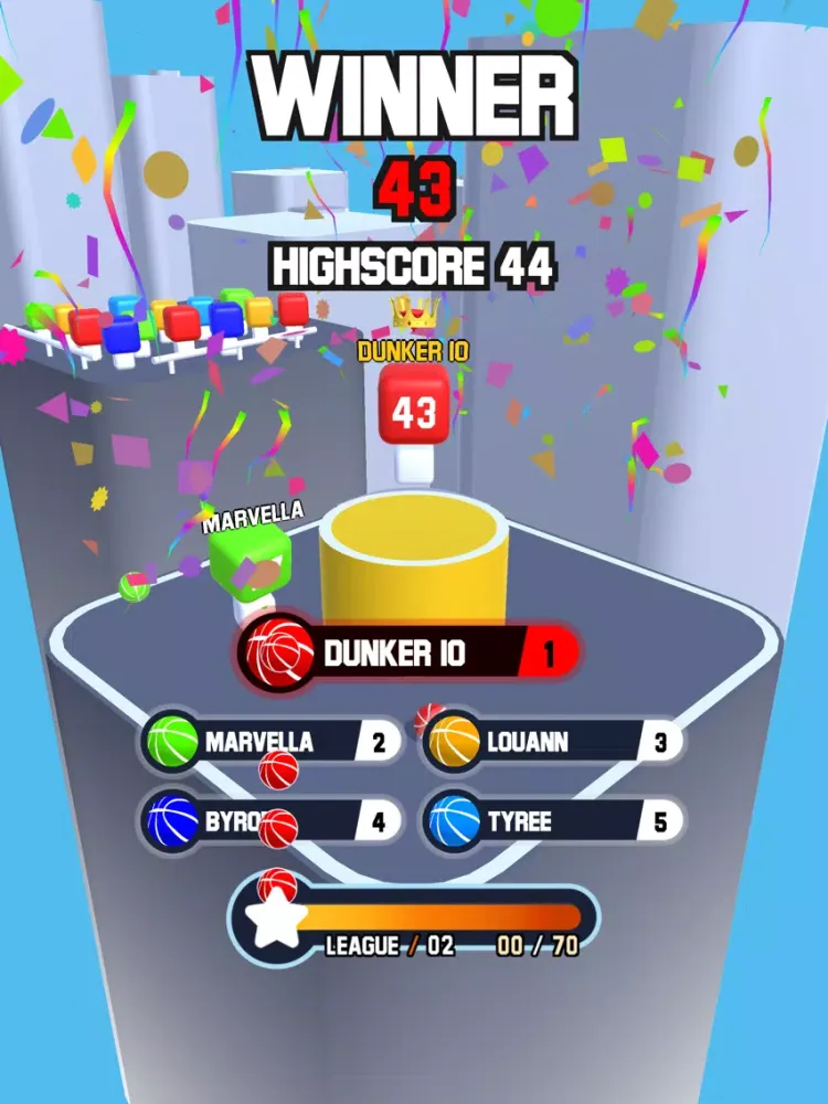 Скриншоты Dunker.io - Basketball Game iPad 
