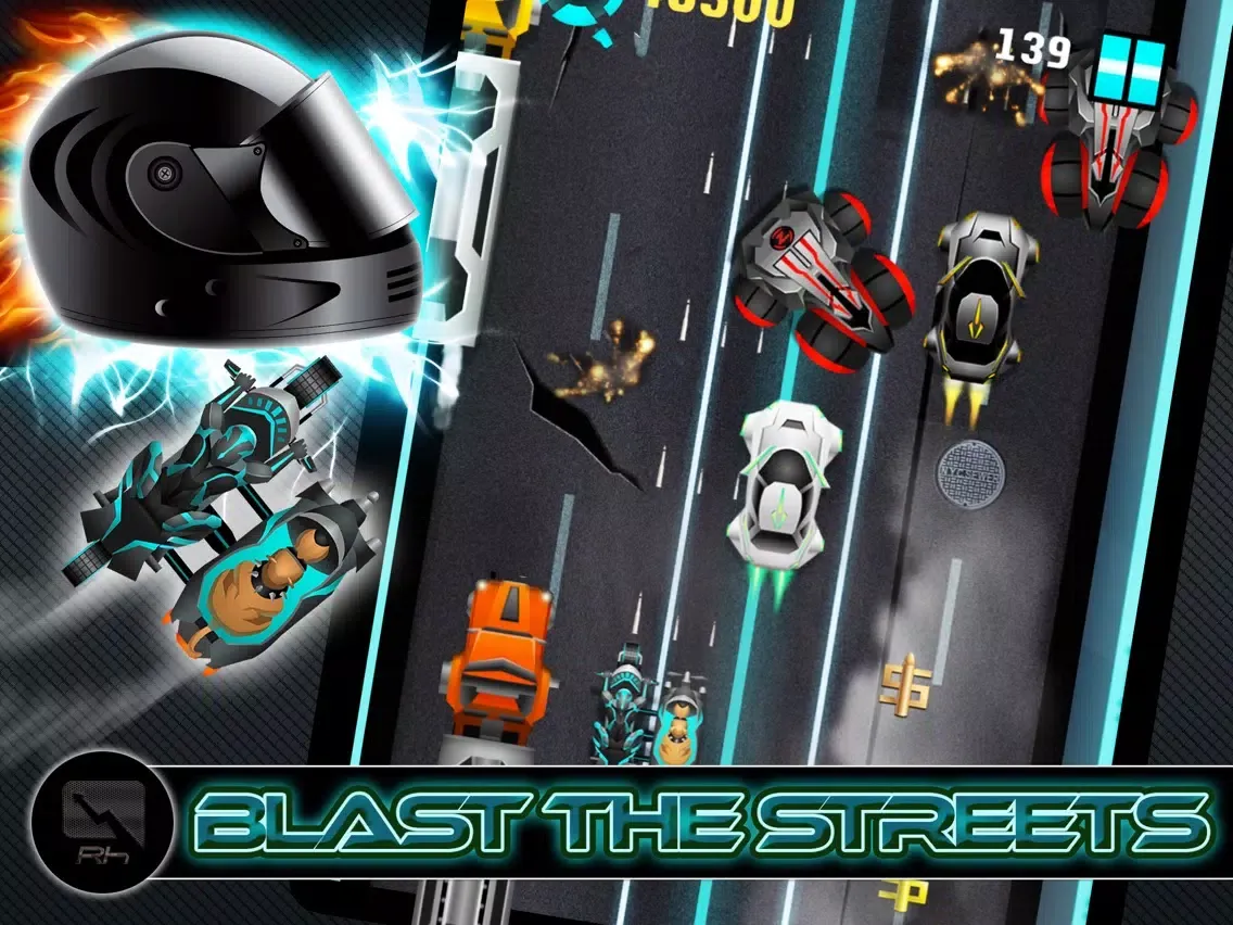 Alien Vs Knight Speed Racer Pro - A Bike Race Through Clash City iPad  Ekran Görüntüleri