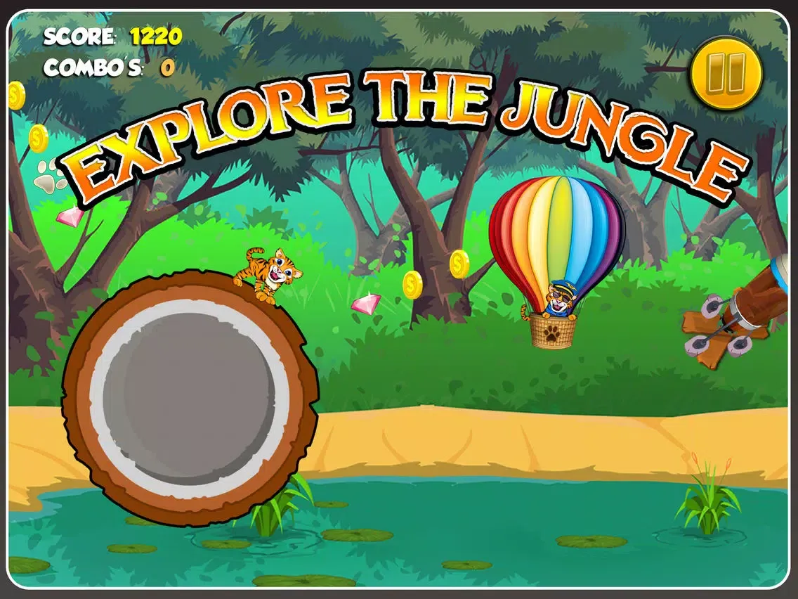 Baby Tiger Tigs - Little Jungle Zoo Pet Cub Tap and Bounce Story Pro iPad  Screenshots