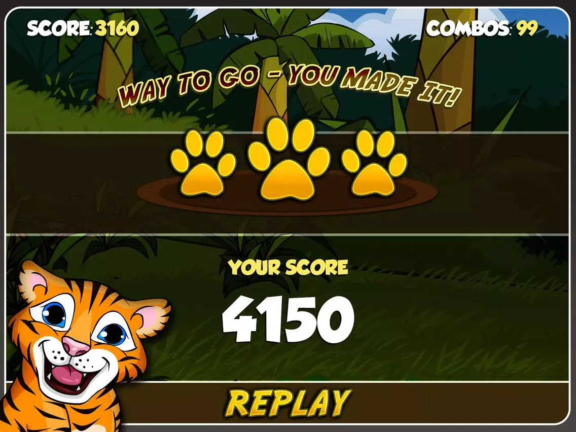 Baby Tiger Tigs - Little Jungle Zoo Pet Cub Tap and Bounce Story Pro iPad  Screenshots