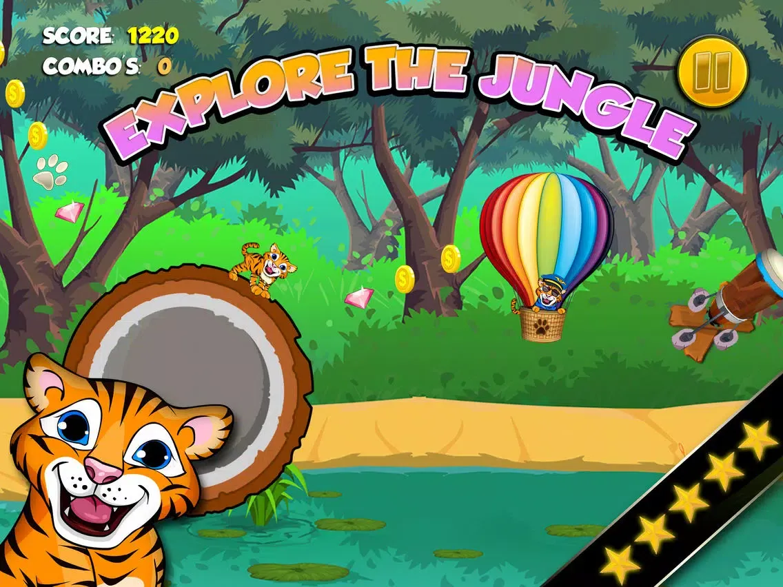 Baby Bengal Tiger Cub’s Fun Run in the Forest for Cool Kids and Youngsters iPad  Screenshots