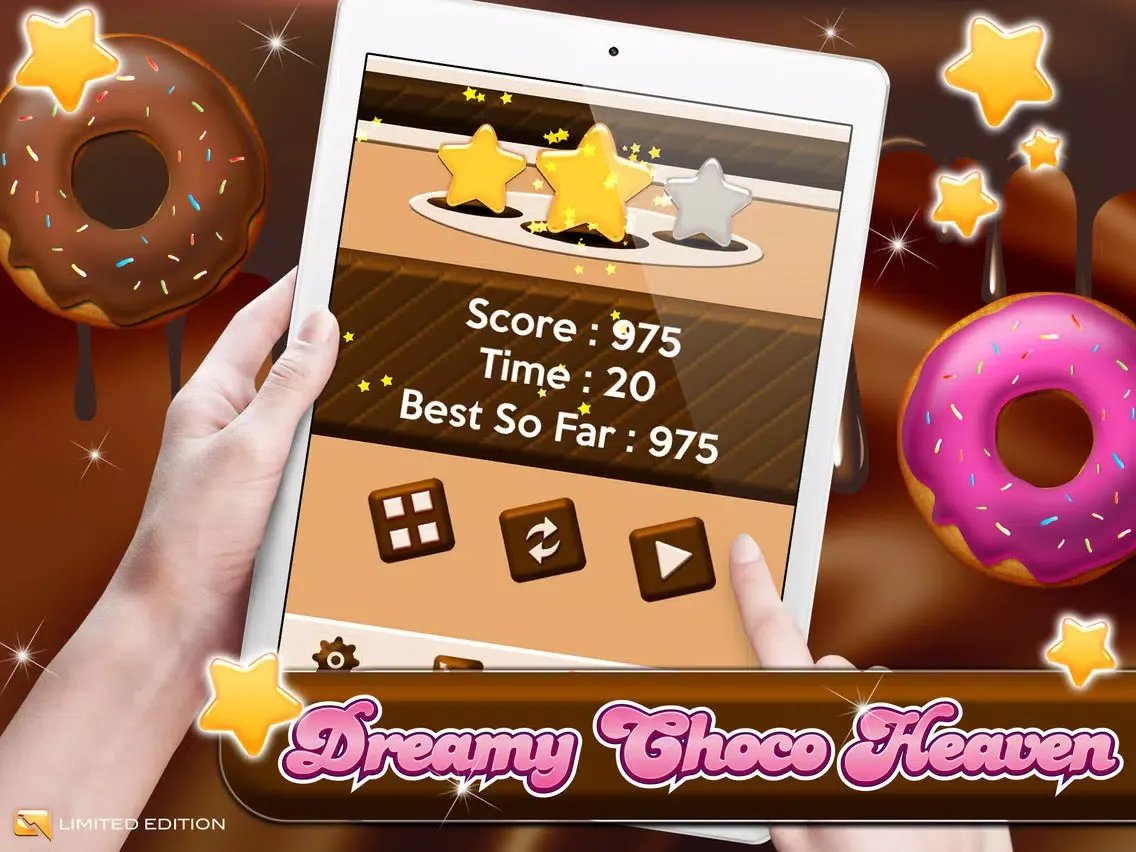 Скриншоты A Sweet Choco-late Donut Slash The Candy Blocks Pro iPad 