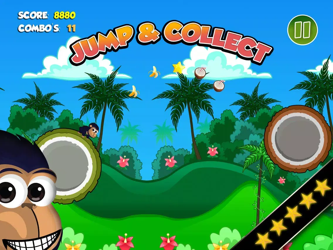 Super Swinging King Chimp’s Jungle Monkey Jump iPad  Ekran Görüntüleri