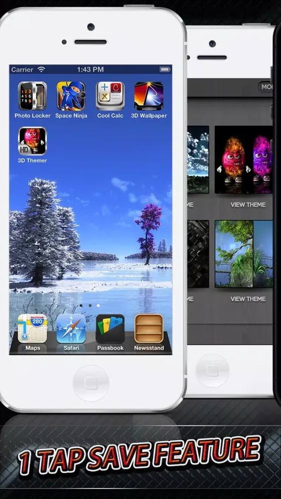 Скриншоты 3D Themer FREE HD - Retina Wallpaper, Themes and Backgrounds for IOS 7